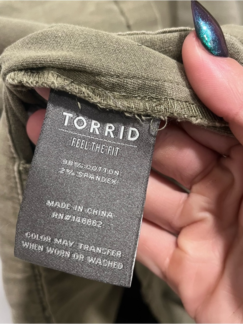 Torrid Olive Green Peplum Utility military twill button up jacket plus size 1X - Picture 5 of 6